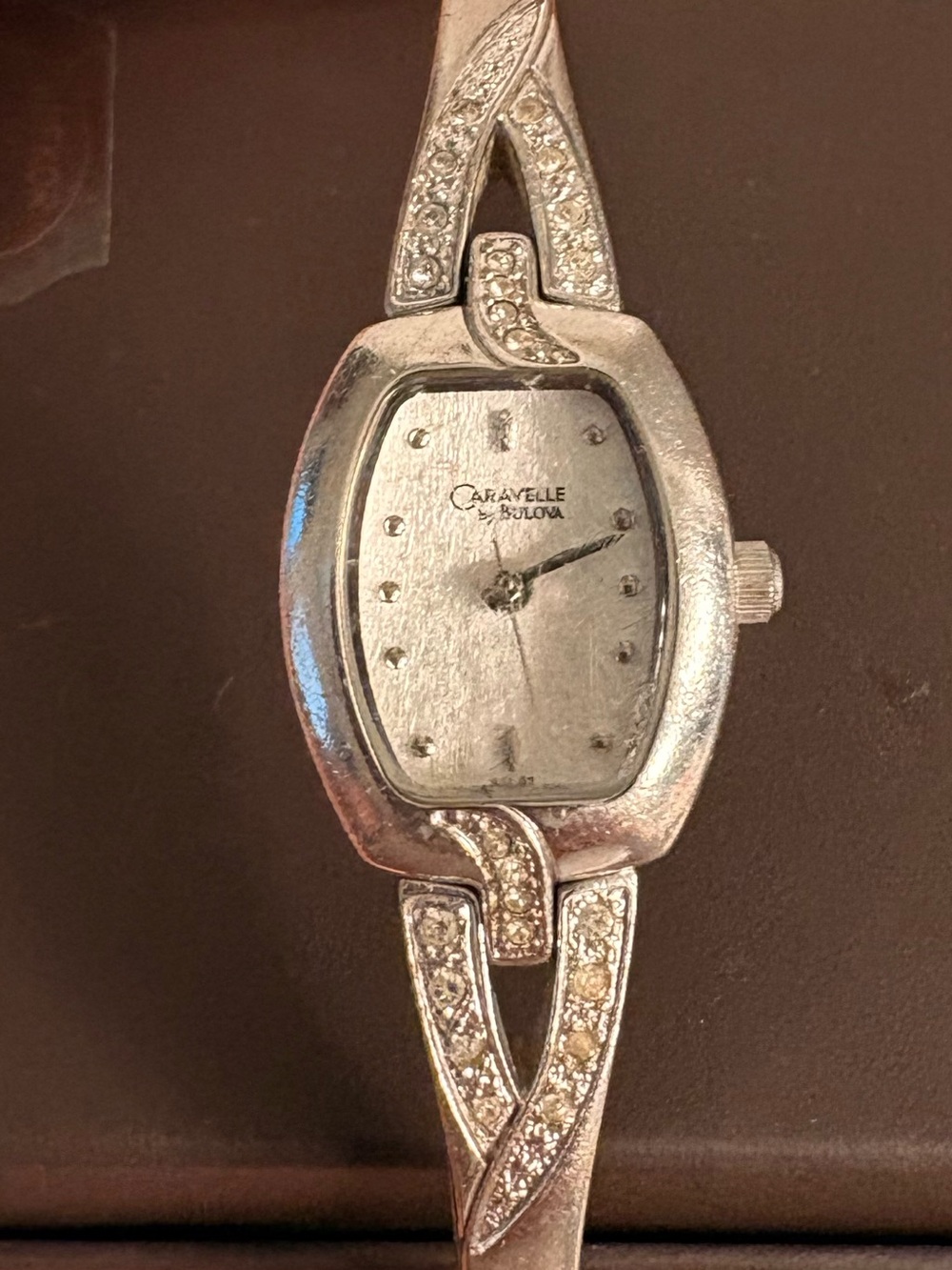 Bulova Silver-Tone Women's Crystal Accent Bracelet Watch